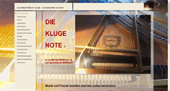 Desktop Screenshot of die-kluge-note.de